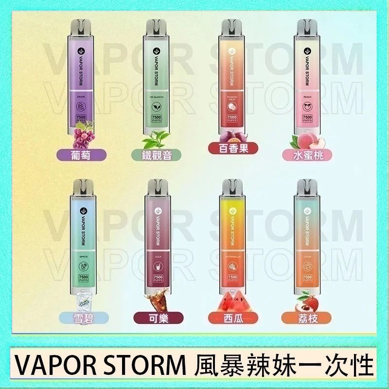 VAPOR STORM風暴辣妹 VAPOR STORM風暴辣妹一次性主機充電7500口(5%)
