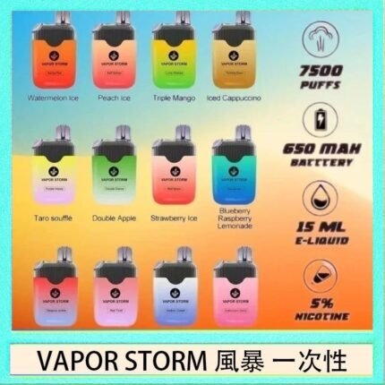 Vapor Storm風暴電子煙7500口（5%）一次性